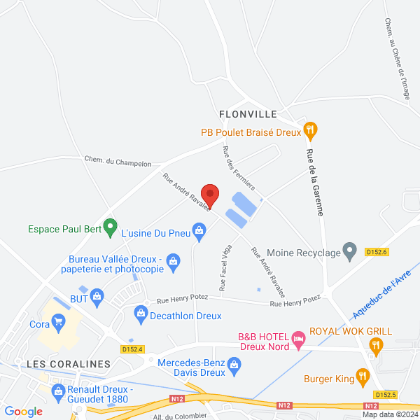 Dreux - Google map
