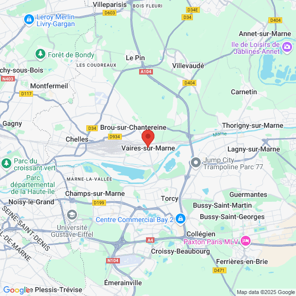 Vaires-sur-Marne - Google map