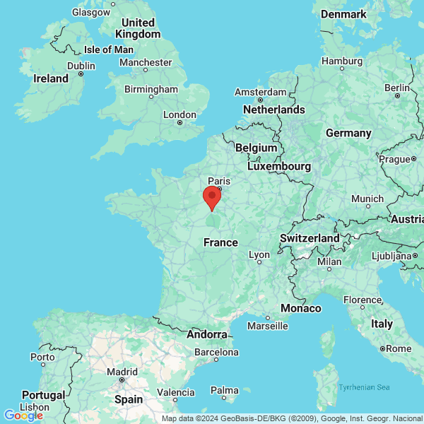 Centre-Val de Loire - Google map