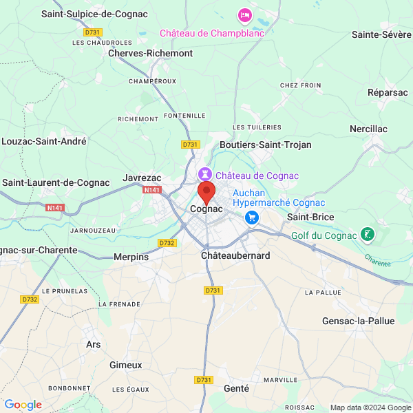Cognac - Google map