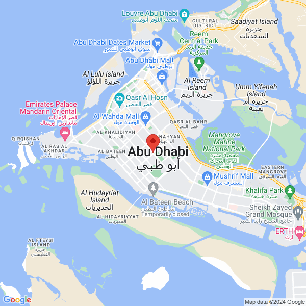 Abou Dabi - Google map