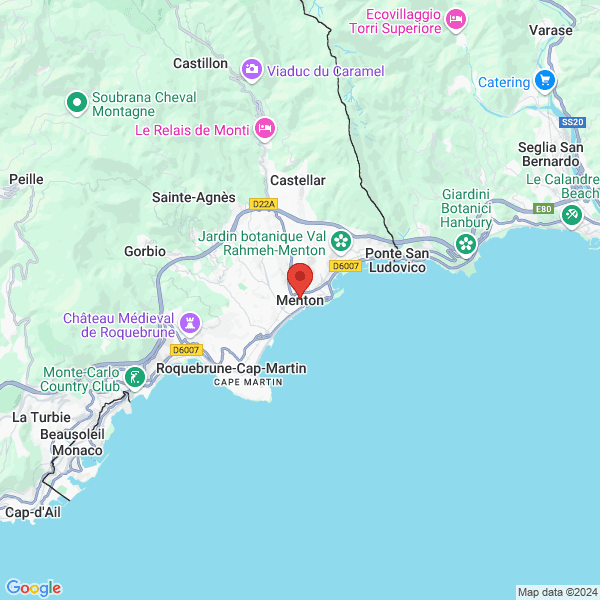 Menton - Google map