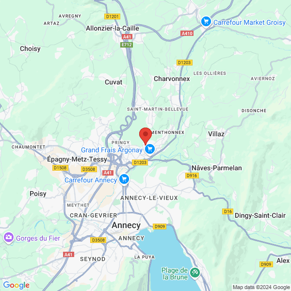 Argonay - Google map