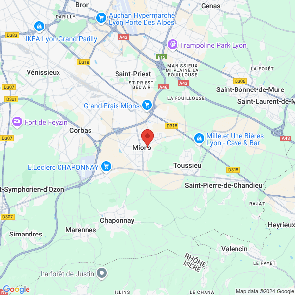 Mions - Google map