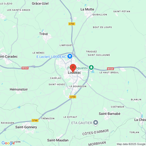 Loudéac - Google map